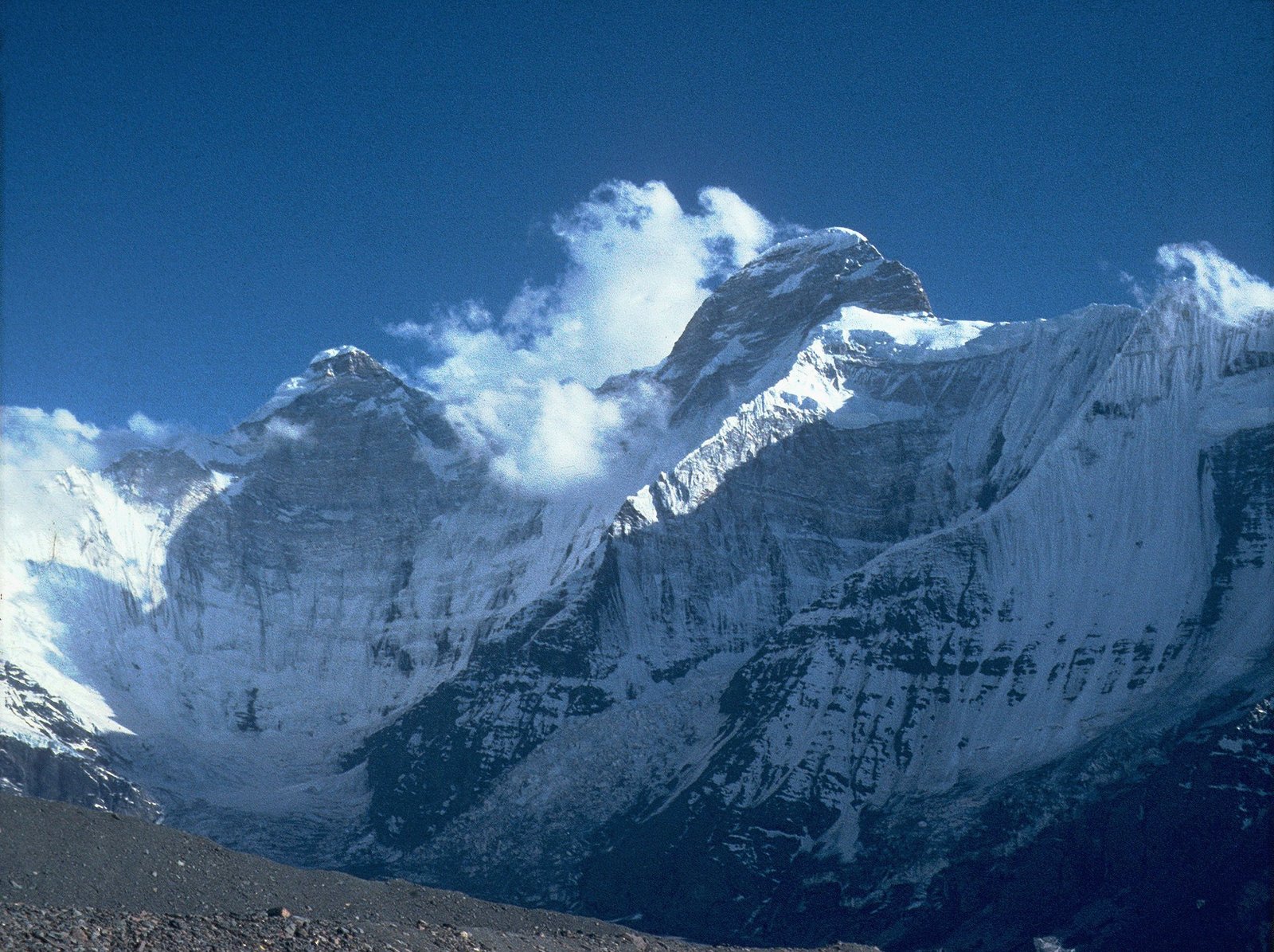 Nanda_Devi_north_face_viewed_from_Deo_Damla_approach_valley_June_1980